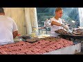 Best of Serbia Street Food, Huge Mix of Meat on Huge Grills. Italian  Street Food Event