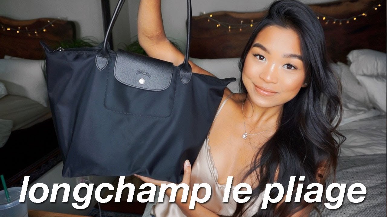 WHAT'S IN MY WORK BAG?! (7AM-6PM WORK DAY) | LONGCHAMP LARGE LE PLIAGE NEO  - YouTube