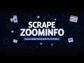 Scraping ZoomInfo Data Easily (No Exports Needed!)