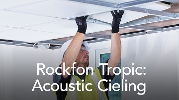 Discover Rockfon Tropic: The acoustic ceiling tile with Class A sound absorption
