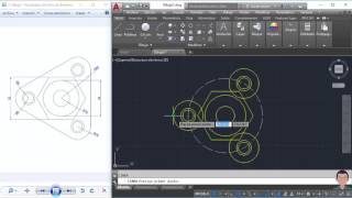 dibujo 11 Pieza mecánica en autocad 2017 by Dibujo con Casagu 4,754 views 7 years ago 9 minutes, 10 seconds