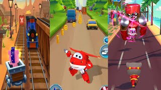 Super wings jett run vs Talking tom hero dash vs Talking tom gold run Android Gameplay #trending