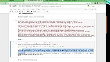 Abstractive Text Summarization Using Deep Learning T5 Models Tutorial, Notebook and OpenSource Tools
