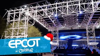 A Night at Epcot During Christmas! 🎄 (Test Track Changes, Spaceship Earth & More)