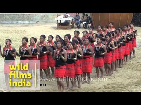 Harvesting song by Phom Naga women in India