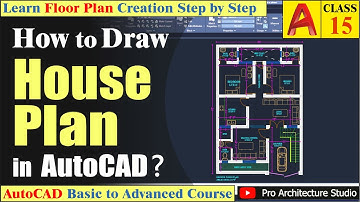 How to Draw a 30x45 House Plan in AutoCAD | Class 15 Urdu/Hindi | Part 1of 9