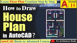How to Draw a 30x45 House Plan in AutoCAD | Class 15 Urdu/Hindi | Part 1of 9