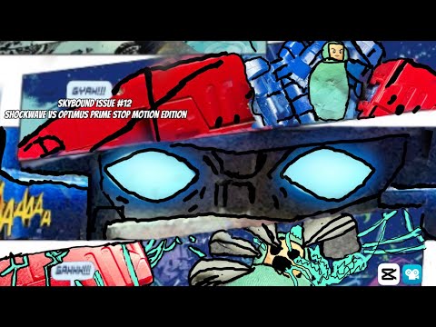 Transformers Skybound issue #12 shockwave vs optimus prime stopmotion edition| #transformers #comic