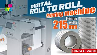 Digital Roll to Roll Multi-color Single Pass Inkjet Printer #printingmachine #digitalprinting
