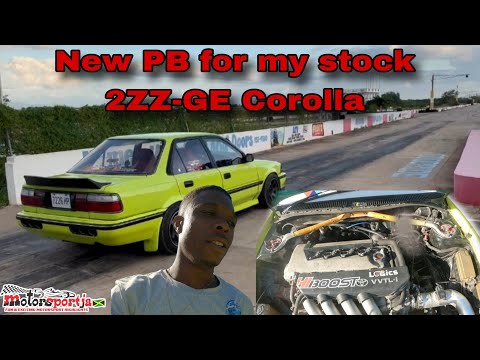 New P.B with my Stock 2ZZ-GE Corolla at Jamwest Race Track | Drag Race