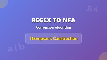 Regular Expression to NFA Conversion with Thompson