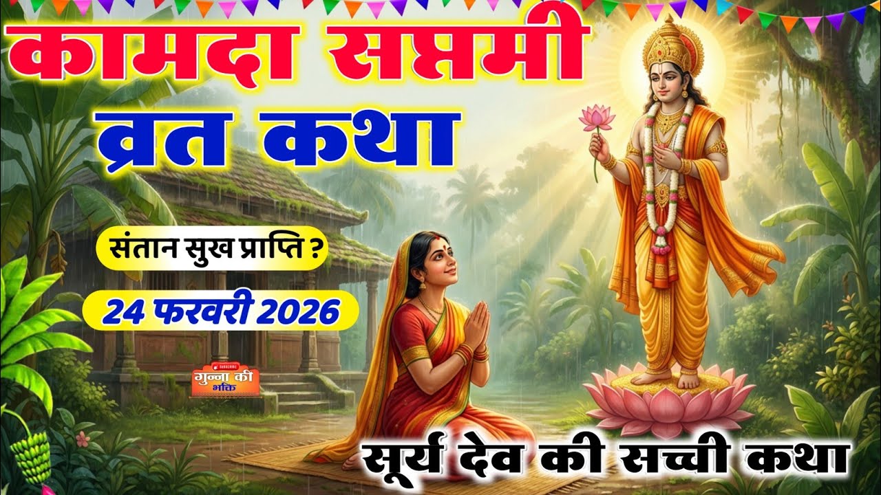 24 फरवरी 👈 कामदा सप्तमी व्रत कथा 🌼 सूर्य देव की सच्ची कथा | Kamda Saptami Vart Katha 🌺| Sury Dev कथा