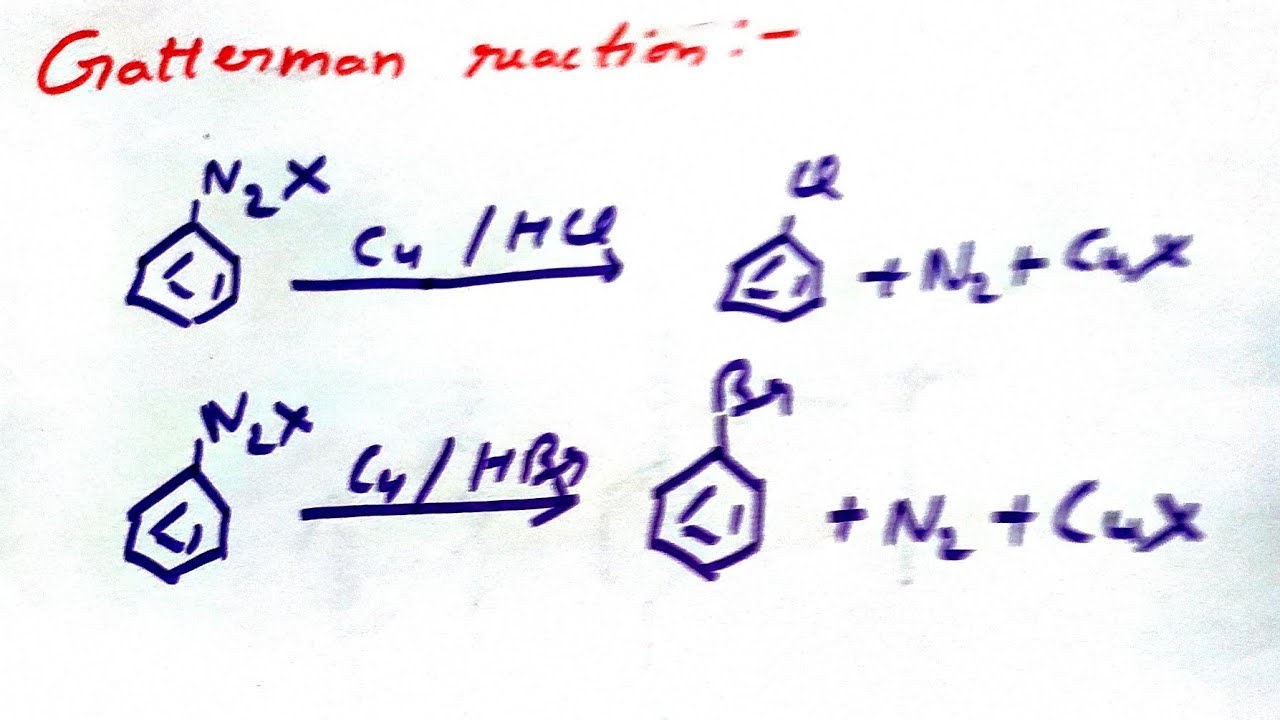 GATTERMANN REACTION CLASS 12 CHEMISTRY AMINES BY EASYCHEM YouTube gattermann-reaction-class-12-chemistry-amines-by-easychem-youtube