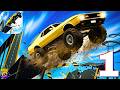 Ramp Car Jumping Gameplay Walkthrough Part 1 | INSANE MEGA JUMPS 😳🚗💥 (Android, iOS)