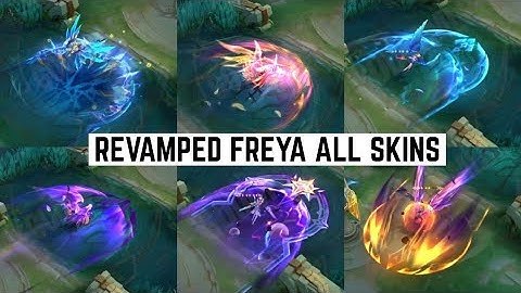 REVAMPED FREYA ALL SKINS SHOWCASE | ALL NEW REVAMPED SKILLS AND EFFECTS