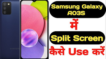 How to enable split screen in Samsung Galaxy A03S || Samsung Galaxy A03S split screen