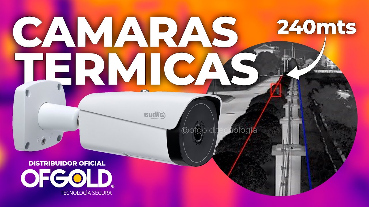 Cámara Seguridad Térmica, Protección perimetral 240mts Detección de Humanos | Dahua TPC-BF5401