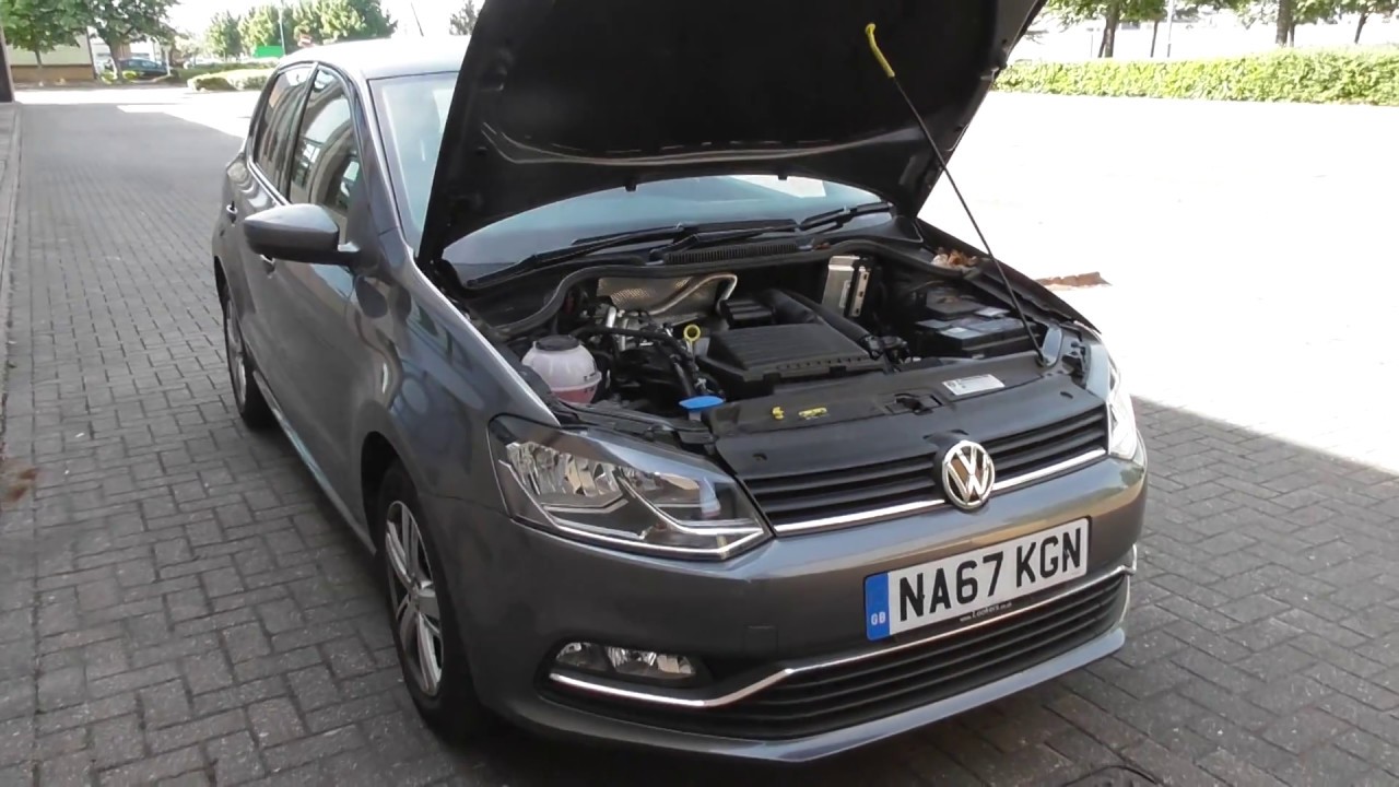 VW Polo Mk5 Dipstick Engine Oil Level Check Location YouTube