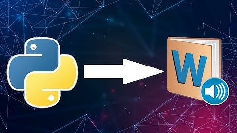 Speak the meaning of the word using Python | English