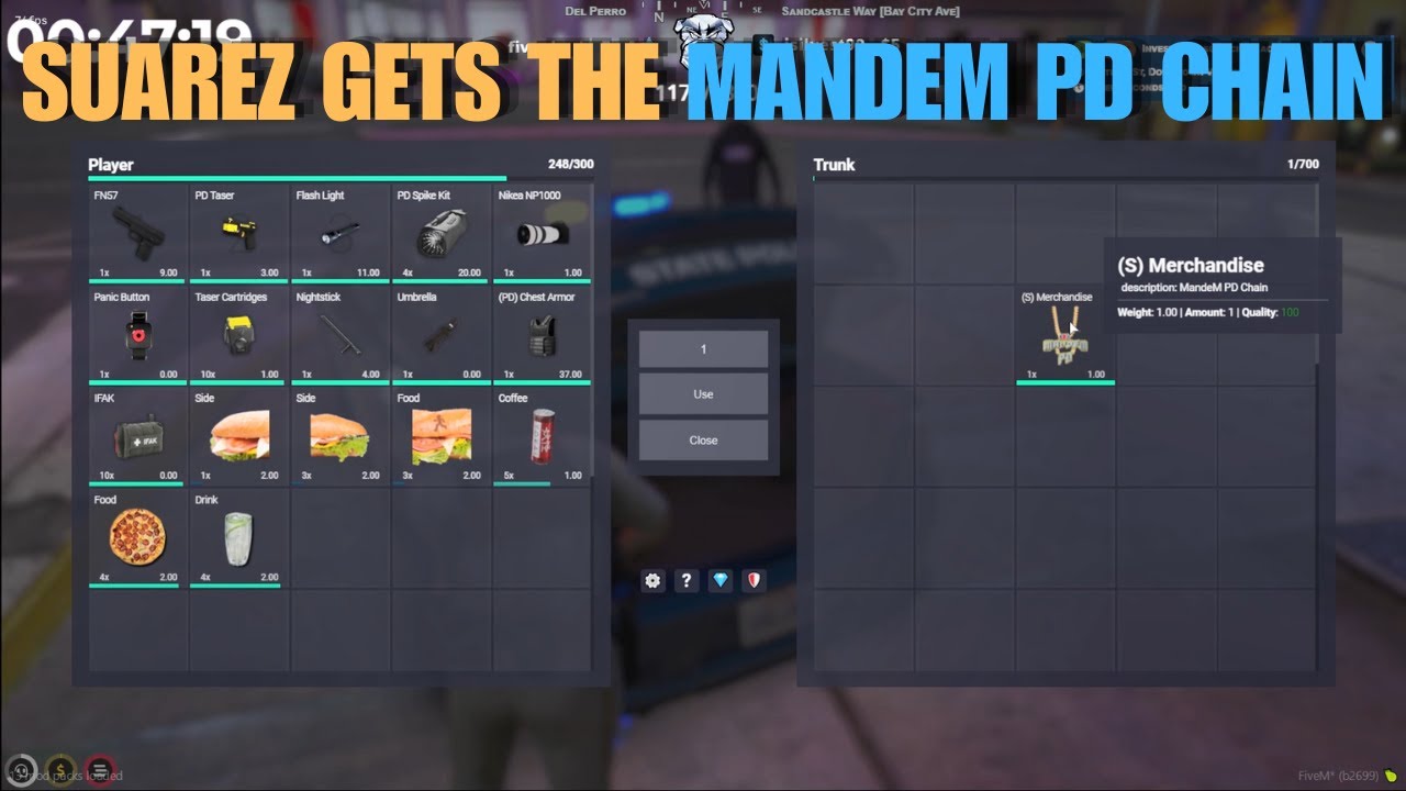 Patar Gives Suarez The Official MANDEM PD Chain (Wholesome Reaction) | MANDEM NOPIXEL GTA RP