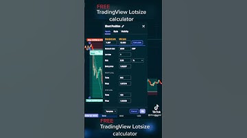 FREE TradingView Lot size Calculator #trading #positionsizing #tradingview #forex