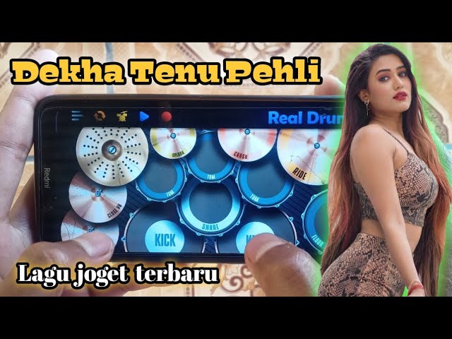 DEKHA TENU PEHLI - LAGU JOGET INDIA TERBARU || REAL DRUM COVER class=