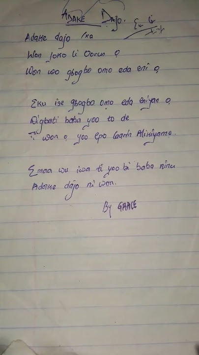 wow!!! Yoruba songs always get deep meaning!😊. please, Kindly subscribe to get to hear the song!!!