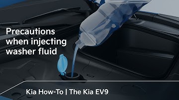 Precautions when injecting washer fluid｜The Kia EV9