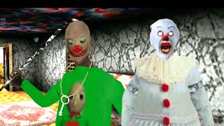 Escapando de la anciana it y el abuelo baldi - Pennywise branny (chapter two) screenshot 2