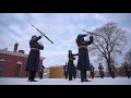Церемония развода роты почётного караула у Петропавловской крепости в Санкт-Петербурге