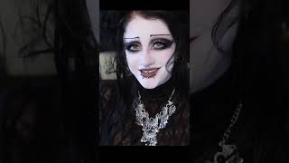On e-girls in goth costumes