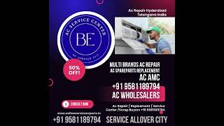Ac Repairing Ac Spareparts Replacement Ac Amc Ac Service Center #hyderabad +91 9581189794 #ac #sale