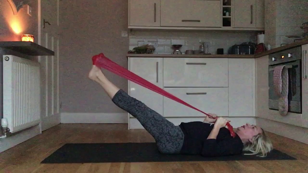 Day 16💗Pilates band workout YouTube
