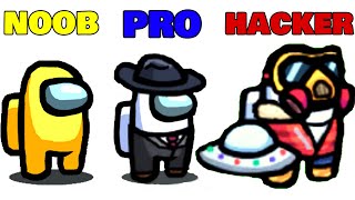 NOOB vs PRO vs HACKER - Among Us screenshot 4