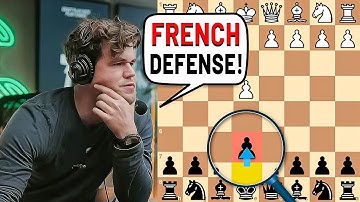 Magnus Carlsen Shows How to Crush with the French Defense!