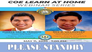 Session 1: Data Analysis Made Easy and Microsoft Tools at Home Profile