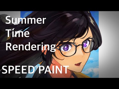 『サマータイムレンダ』南方ひづる描いてみた！(Speed painting)