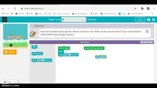 Flappy part 1 (hour of code)