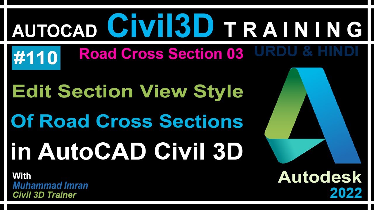 How to Edit Road Cross Section View Style in Civil 3D | AutoCAD Civil ...