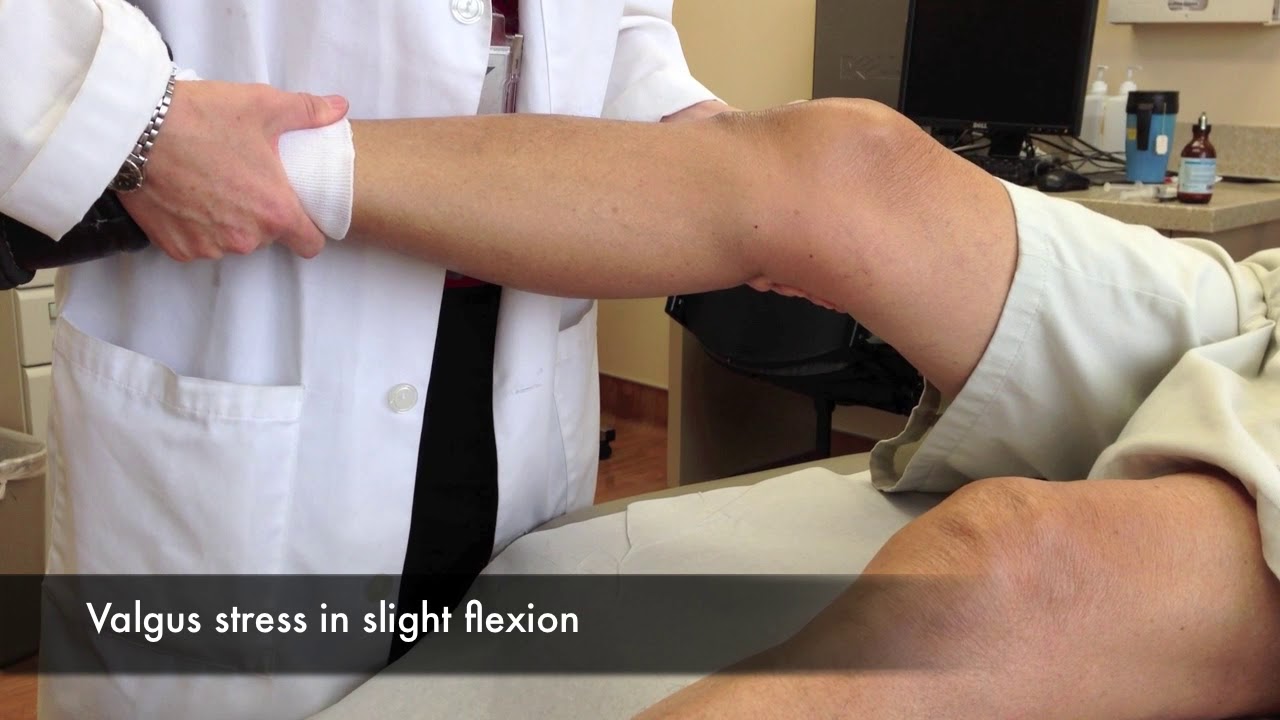 Varus and Valgus stress test - YouTube