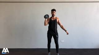 Single Arm Dumbbell Split Jerk