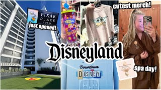 DISNEYLAND VLOG: New Pixar Pier Hotel, Downtown Disney, + Grand Californian Spa