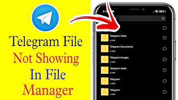 how to fix telegram files | folder not showing in file manager android 11 | problem solved