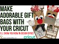 Christmas Projects with Cricut (gift bags)