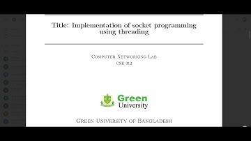 Implementation of socket programming using threading in Bangla | Computer Networking | in Bangla