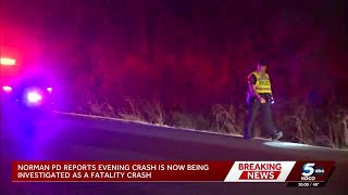 1 killed, 1 critically injured in crash on Highway 9 in Norman, police say