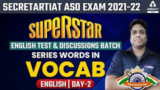 OPSC ASO | English Class 2 | Series Words In Vocabulary in Odia