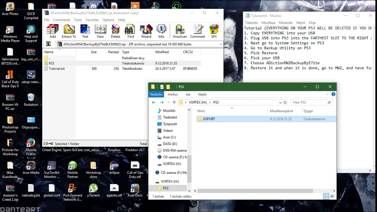 MW2 ADicition Backup Menu 1.14