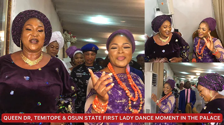 DANCE OF JOY AS QUEEN DR, TEMITOPE & OSUN STATE STATE FIRST LADY TOOK THE DANCE FLOOR AT THE PALACE