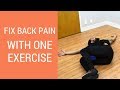 Lower back pain relief exercises at home - 1 back exercise to unlock range of motion